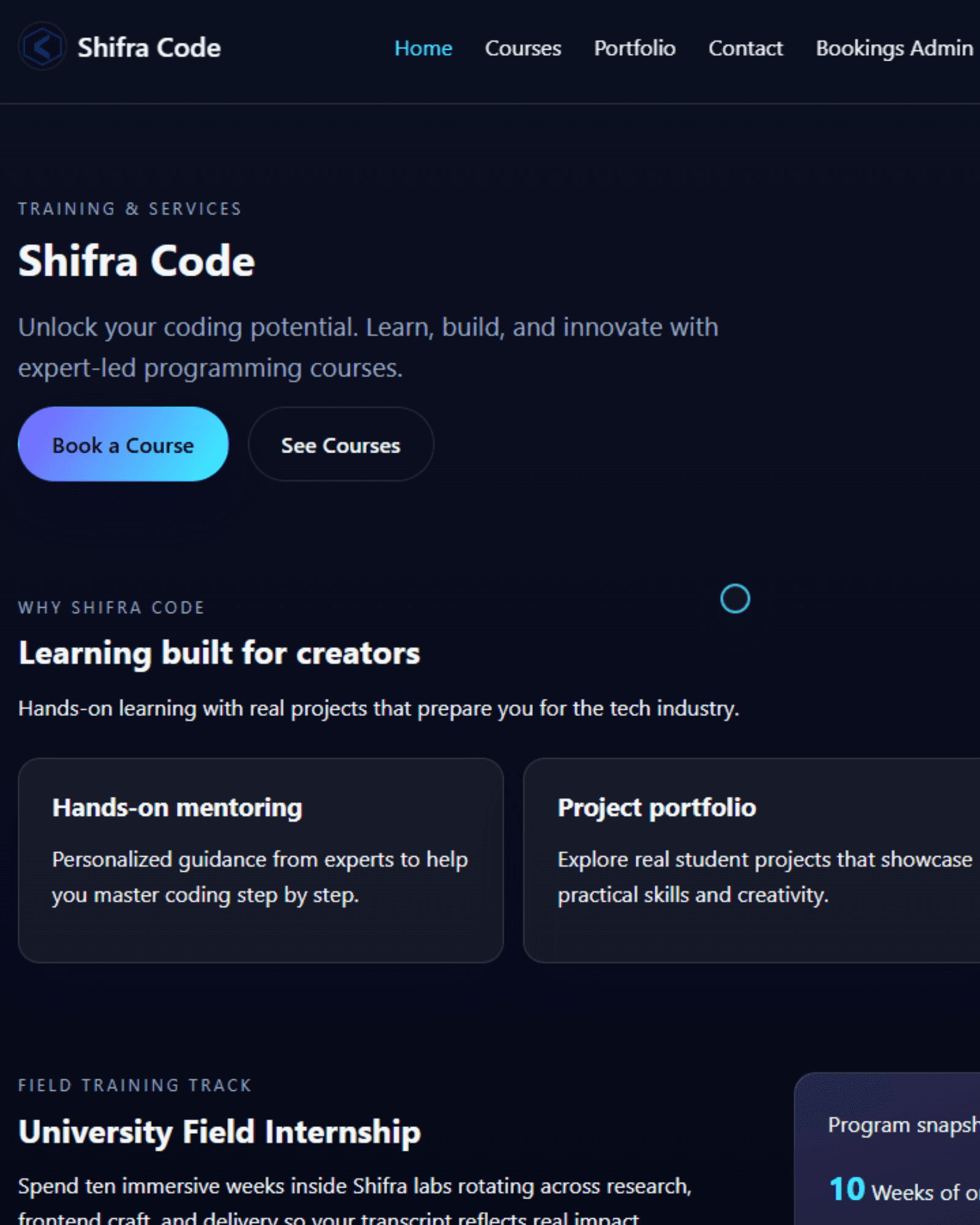 Shifra Code - Web Application